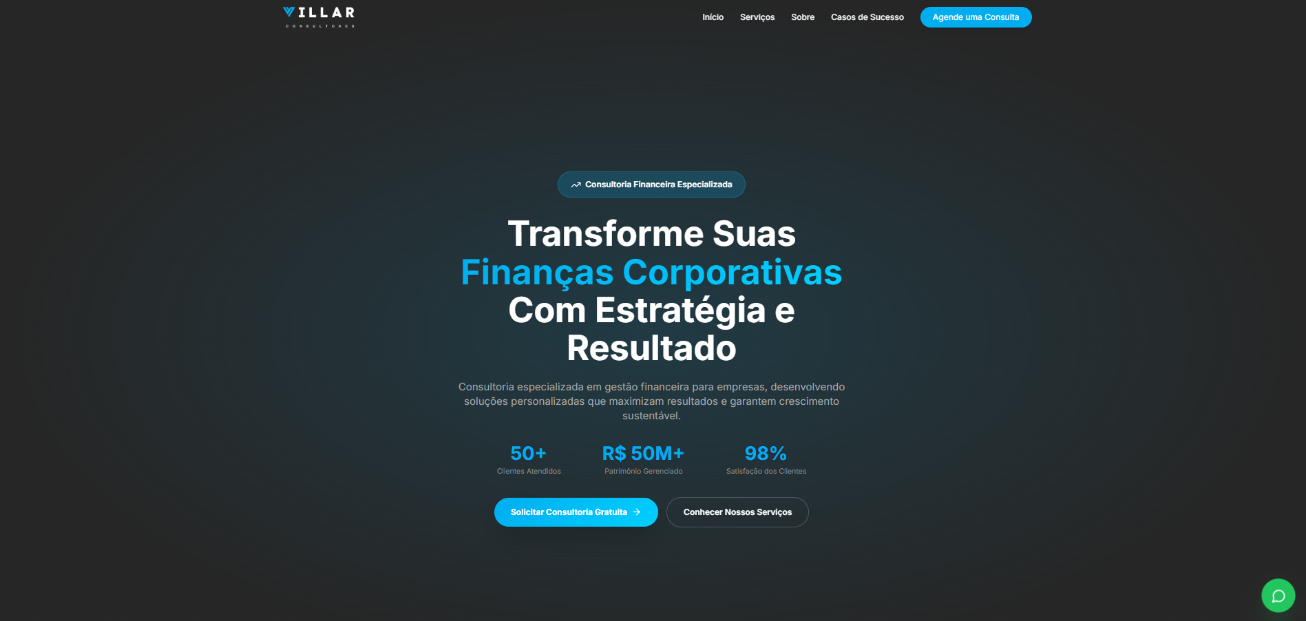 Preview do projeto Villar Consultores